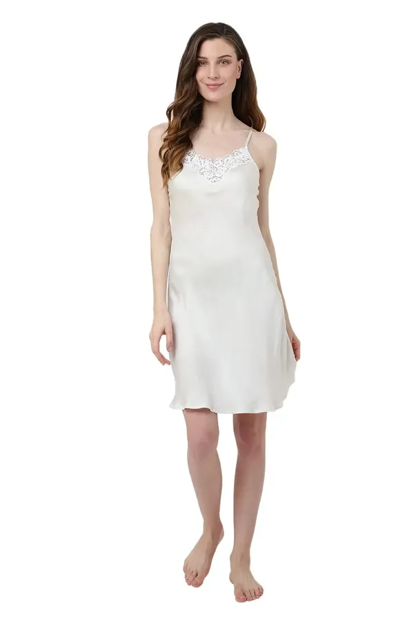 Nightdress_for_Women_–_Nightgowns_&_Sleepshirts_for_Women_Soft_Rayon_–__Sleeveless_Sleepwear_-_V_Neck_Pullover_Short_Nightgowns,_Ecru