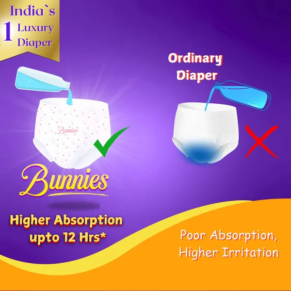 Bunnies_Super_Comfort_Pant_Style_Baby_Diapers,_Cotton_Ultra_Soft_Diaper_With_Leakage_Guard_&_Anti-Bacterial,_Moisture_Lock_Upto_12_Hrs,_Pack_Of_25_Diapers