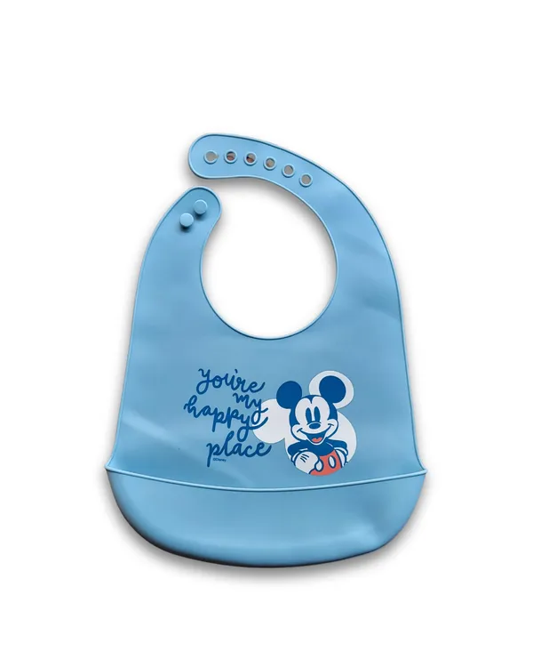 BUNNIES_Waterproof_Silicone_Baby_Bib_for_Feeding_&_Weaning,_Adjustable_Neckline_with_Buttons,_BPA_Free,_Washable_&_Reusable,_6-36_Months,_Soft,_Mess_Proof_Baby_Feeding_Bib,_Odourless_(Random_color_design)
