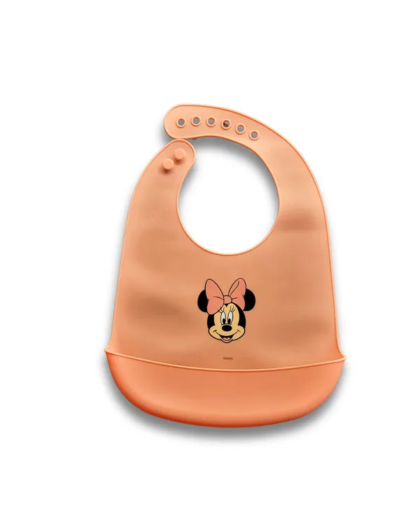 BUNNIES_Waterproof_Silicone_Baby_Bib_for_Feeding_&_Weaning,_Adjustable_Neckline_with_Buttons,_BPA_Free,_Washable_&_Reusable,_6-36_Months,_Soft,_Mess_Proof_Baby_Feeding_Bib,_Odourless_(Random_color_design)