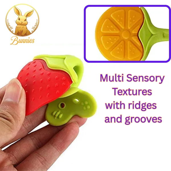 Multicolor_Silicone_Fruit_Teether_for_Baby_Fruit_Shape_Soft_Teething_Chew_Toys_And_Multicolor_Silicone_Baby_Soft_Teething_Mitten_Teether_Glove_Teether_(3_Fruit_+4_Mitten)_For_3_To_6_Months_Baby