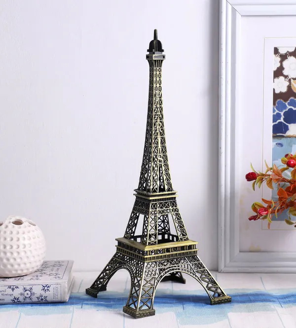 Multicolour_Jerry_Bell_Medium_Showpiece_And_Bronze_Metal_Eiffel_Tower_Ceramic_Showpiece_For_Home_Decor_And_Gifting_Combo_Pack_Of_2