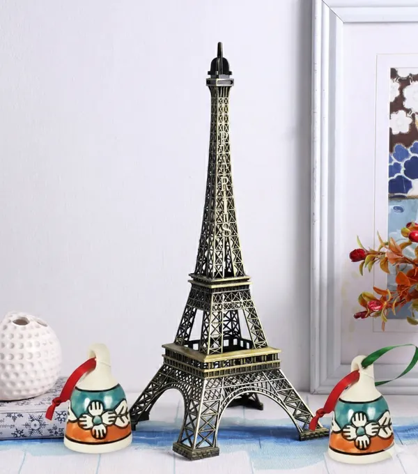 Multicolour_Jerry_Bell_Medium_Showpiece_And_Bronze_Metal_Eiffel_Tower_Ceramic_Showpiece_For_Home_Decor_And_Gifting_Combo_Pack_Of_2