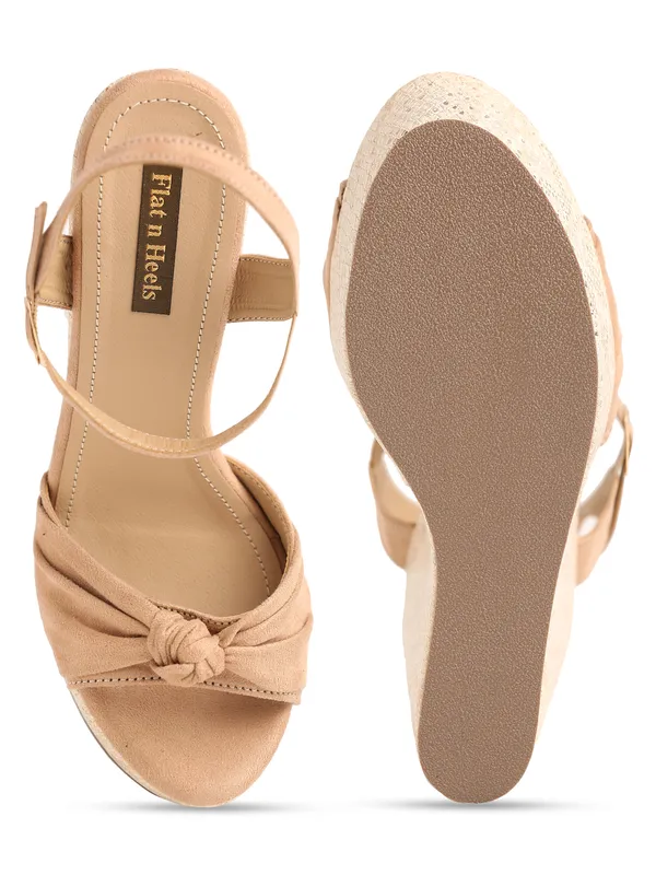 Beige_Suede_Wedge_Heels_Sandal_For_Women_And_Girls