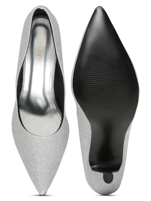 Silver_Synthetic_Leather_Block_Heels_Pumps_Slip_On_For_Women_And_Girls