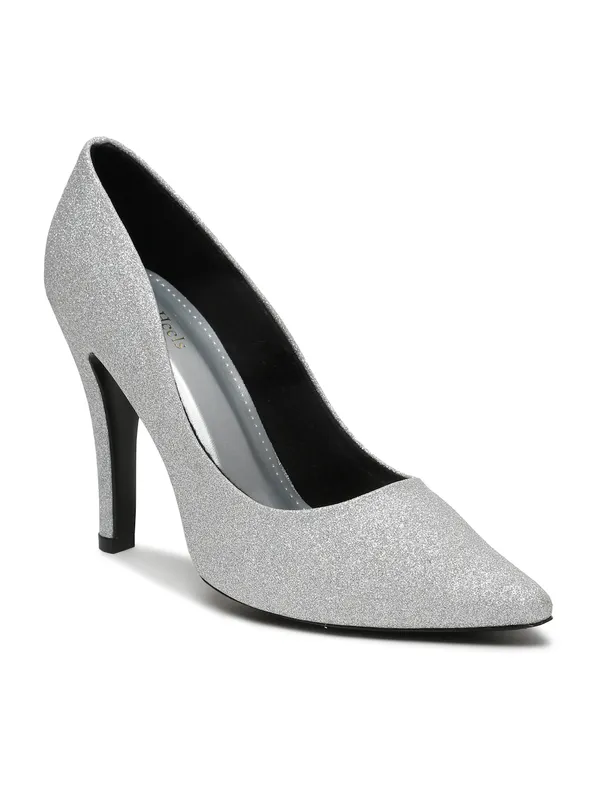 Silver_Synthetic_Leather_Block_Heels_Pumps_Slip_On_For_Women_And_Girls