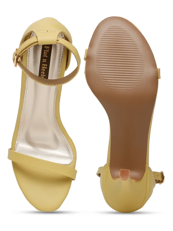 Yellow_Synthetic_Leather_Stilletoes_Heels_Pumps_Sandal_For_Women_And_Girls