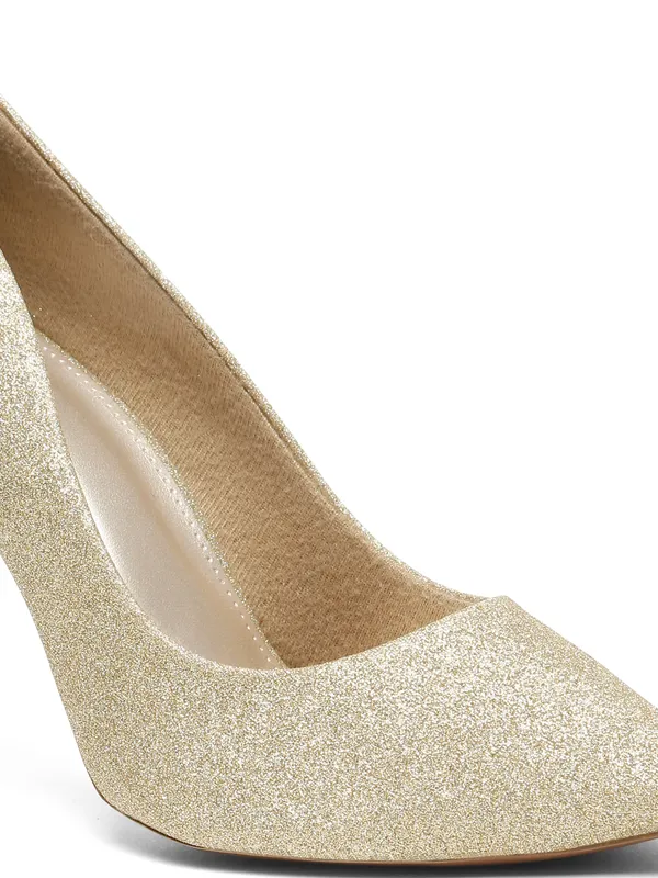 Gold_Synthetic_Leather_Block_Heels_Pumps_Slip_On_For_Women_And_Girls