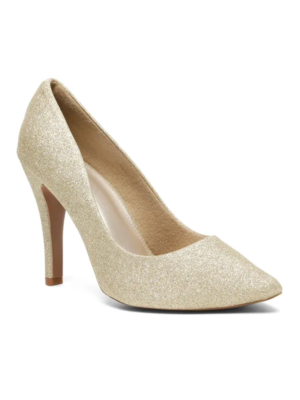 Gold_Synthetic_Leather_Block_Heels_Pumps_Slip_On_For_Women_And_Girls