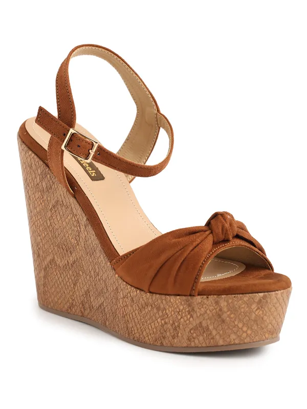 Brown_Suede_Wedge_Heels_Sandal_For_Women_And_Girls