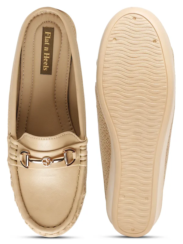 Beige_Synthetic_Leather_Loafers_For_Women_And_Girls
