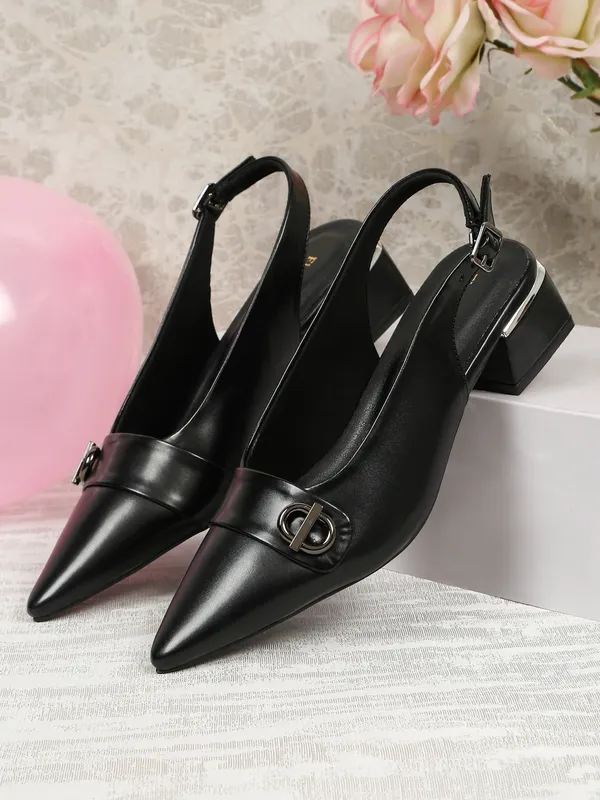 Black_Synthetic_Leather_Block_Heels_Pumps_Slip_On_For_Women_And_Girls