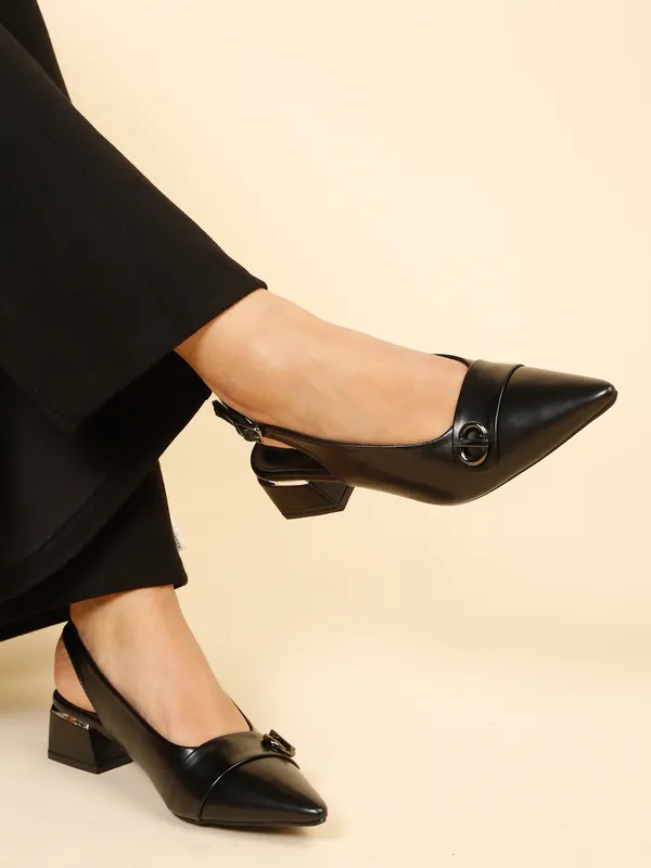 Black_Synthetic_Leather_Block_Heels_Pumps_Slip_On_For_Women_And_Girls