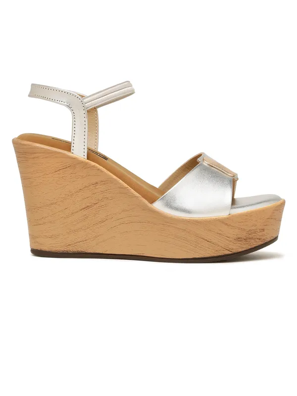 Silver_Synthetic_Leather_Wedge_Heels_Pumps_Sandal_For_Women_And_Girls