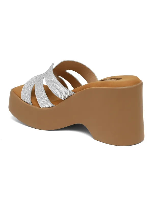 Silver_Synthetic_Leather_Wedge_Heels_Pumps_Sandal_For_Women_And_Girls