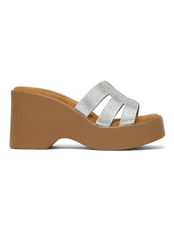 Silver_Synthetic_Leather_Wedge_Heels_Pumps_Sandal_For_Women_And_Girls