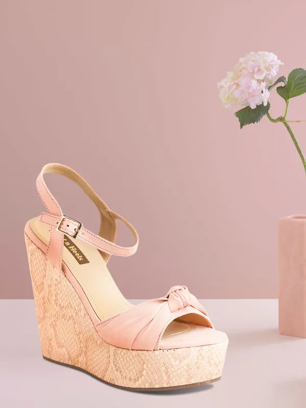 Pink_Suede_Wedge_Heels_Sandal_For_Women_And_Girls