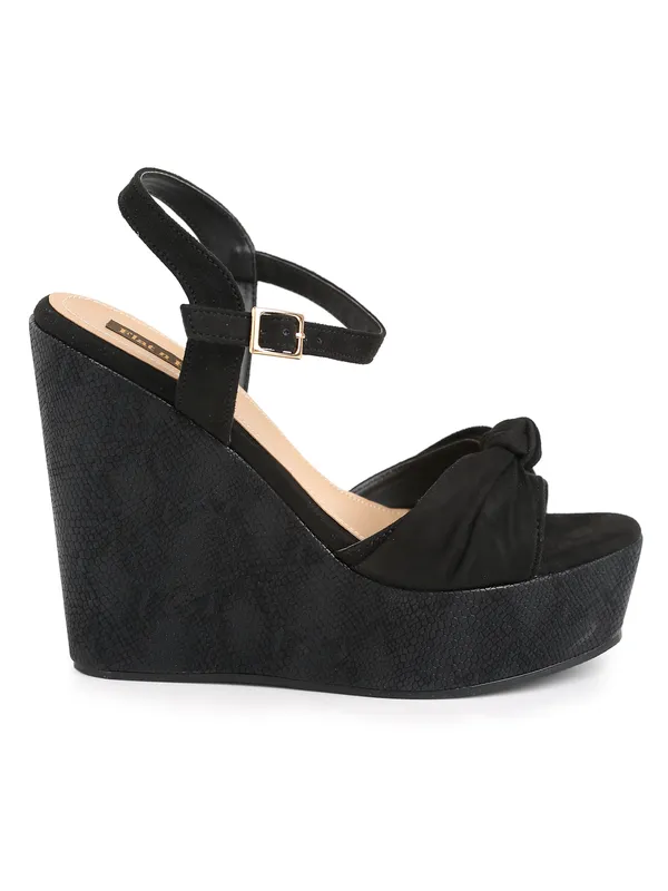 Black_Suede_Wedge_Heels_Sandal_For_Women_And_Girls