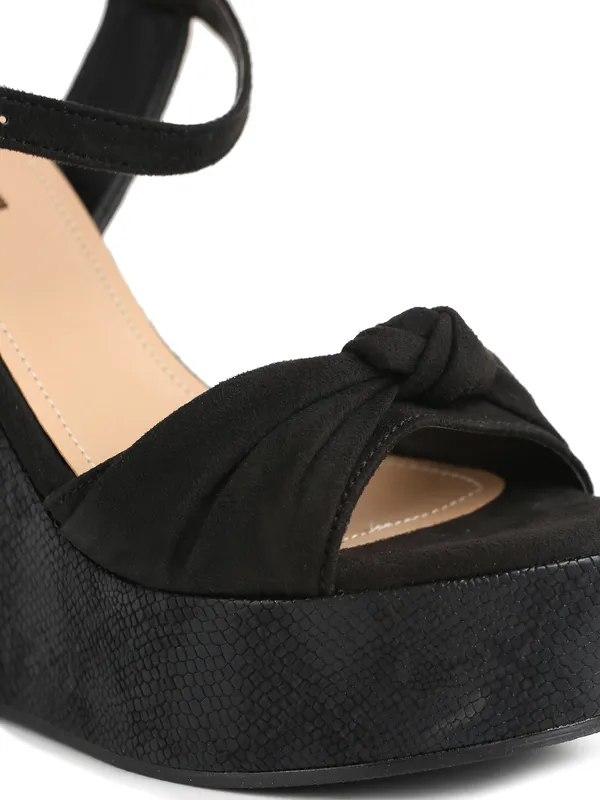 Black_Suede_Wedge_Heels_Sandal_For_Women_And_Girls