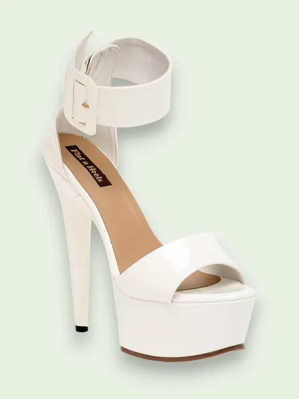 White_Patent_Stilletoes_Heels_Pumps_Sandal_For_Women_And_Girls
