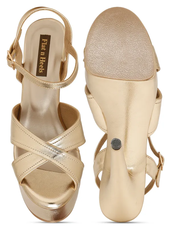 Gold_Synthetic_Leather_Block_Heels_Pumps_Sandal_For_Women_And_Girls