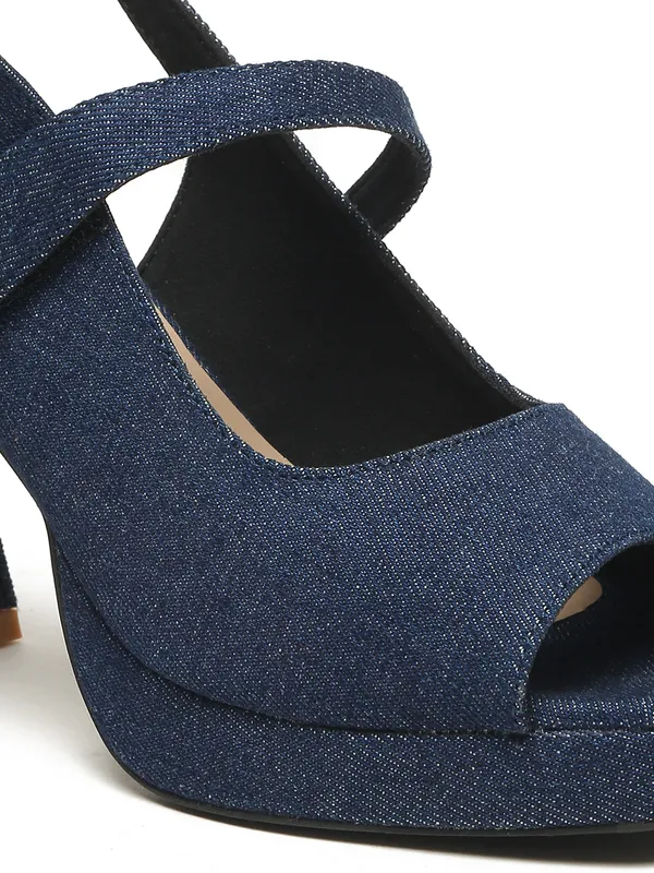 Navy__Denim_Block_Sandals_For_Women