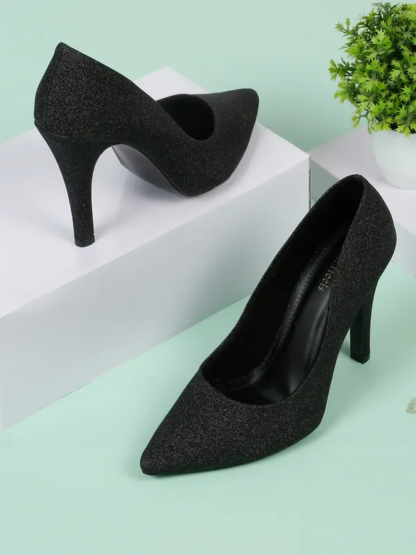 Black_Synthetic_Leather_Block_Heels_Pumps_Slip_On_For_Women_And_Girls