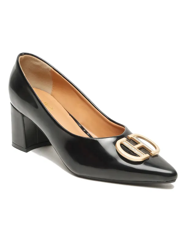 Black_Patent_Block_Heels_Pumps_Slip_On_For_Women_And_Girls