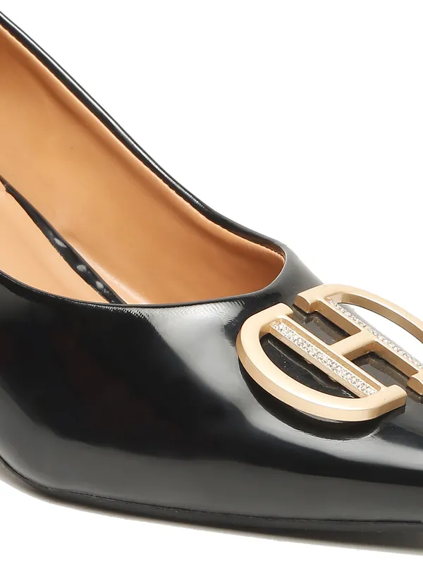 Black_Patent_Block_Heels_Pumps_Slip_On_For_Women_And_Girls