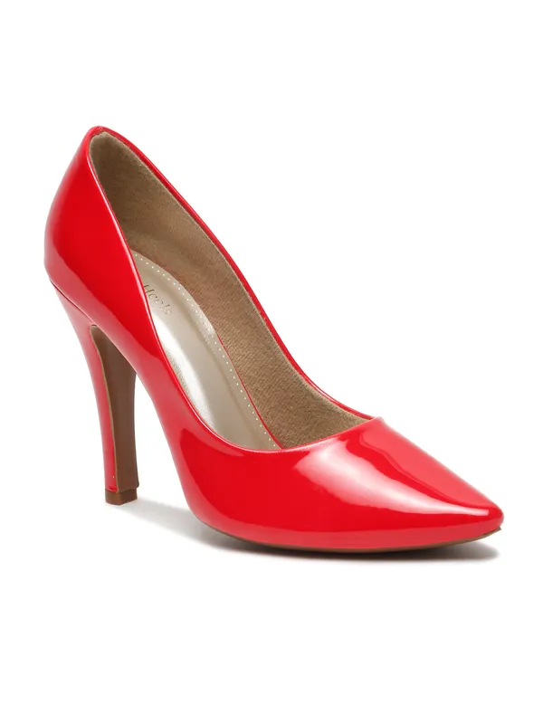 Red_Patent_Stilletoes_Heels_Pumps_Slip_On_For_Women_And_Girls