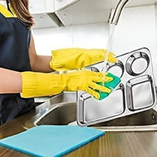 Stainless_Steel_Rectangular_Partition_Plate_5_Compartment_Ideal_For_Breakfast_Lunch_And_Dinner_Pack_Of_6