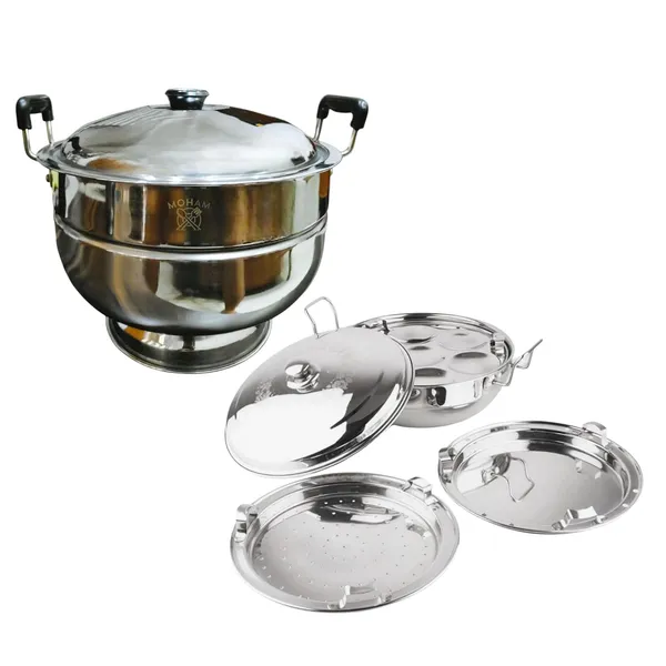 Stainless_Steel_Multipurpose_Oven_With_Idli_Maker_Ideal_For_Bati_Pizza_And_Barbeque_Set_Of_1