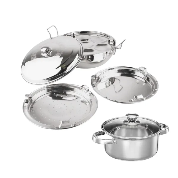 Stainless_Steel_Idli_Maker_Triply_Base_With_Glass_Lid_Donga,_Induction_Friendly_Ideal_For_Idli_Dhokla_And_Momo_Pack_Of_1