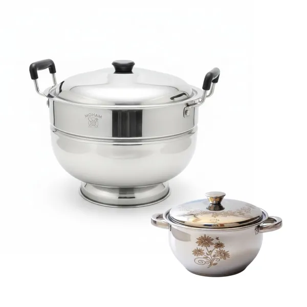 Stainless_Steel_Bati_Cooker_With_2_Litre_Donga_Non_Induction_Ideal_For_Pizza_And_Litti