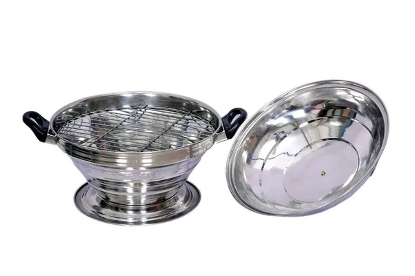 Stainless_Steel_Multipurpose_Oven_With_Jali_And_2_Handles_Ideal_For_Bati_Pizza_And_Barbeque_Pack_Of_1