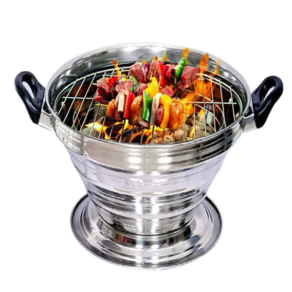 Stainless_Steel_Multipurpose_Oven_With_Jali_And_2_Handles_Ideal_For_Bati_Pizza_And_Barbeque_Pack_Of_1