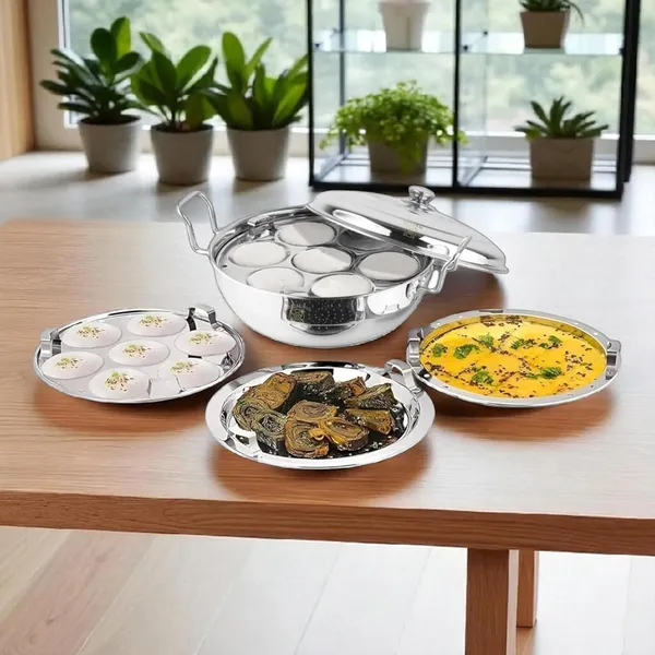 Stainless_Steel_Idli_Maker_32_Cm_5_Plate_Thick_Bottom_Induction_Friendly_Ideal_For_Idli_Dhokla_And_Momo_Pack_Of_1