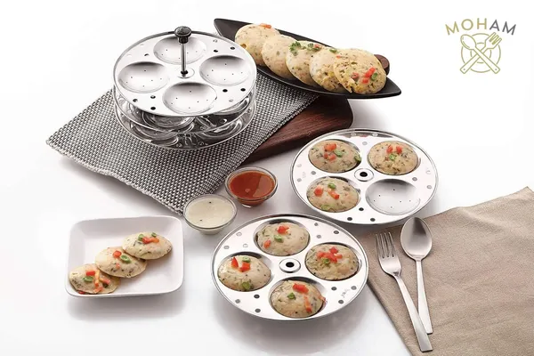 Stainless_Steel_Idli_Stand_4_Plate_16_Idli_Capacity_Ideal_For_7_Litre_Outer_Lid_Pressure_Cooker_Pack_Of_1