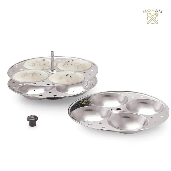 Stainless_Steel_Idli_Stand_4_Plate_16_Idli_Capacity_Ideal_For_7_Litre_Outer_Lid_Pressure_Cooker_Pack_Of_1
