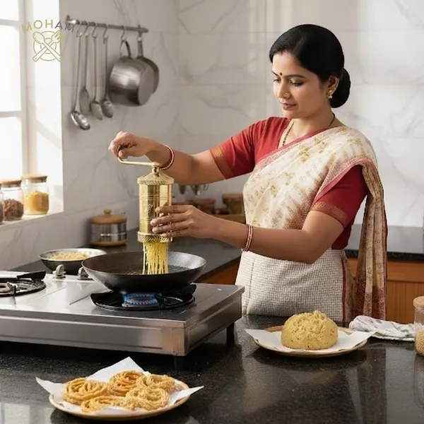 Pure_Brass_Sev_Sancha_Machine_With_8_Jali_Ideal_For_Sev_Gathiya_Chakli_And_Bhujia_Pack_Of_1