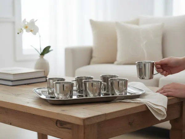 Stainless_Steel_Tray_And_Cup_Set_Floral_Design_Ideal_For_Tea_Serving_Pack_Of_1_Tray_And_6_Cups
