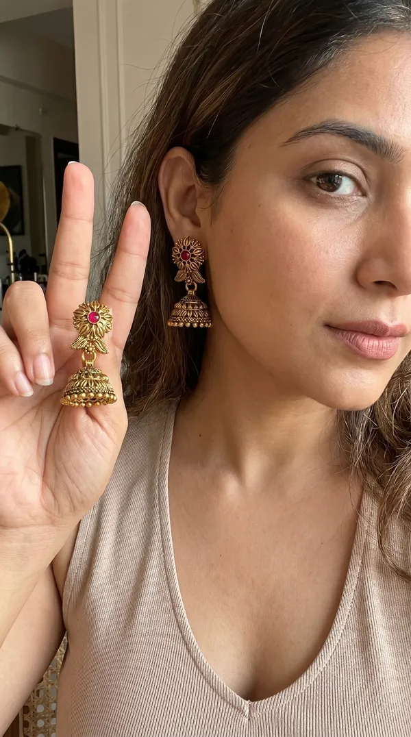 Gold_Plated_Traditional_Jhumka_Earrings