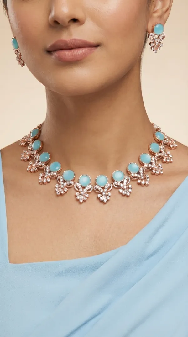 Designer_Blue_Diamond_Look_Choker_Set_with_Matching_Earrings_for_Women