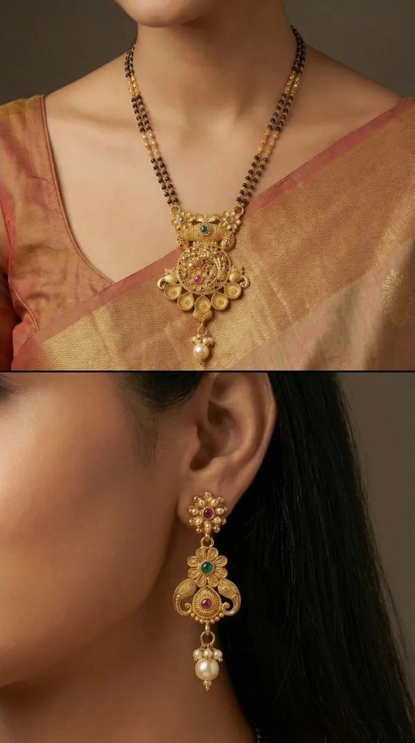 Micro_gold_plated_diamond_studed_fancy_flower_square_mangalsutra