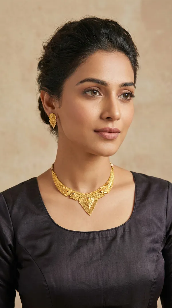 Rose_Gold_Traditional_Gold_Plated_Necklace_Set_With_Earrings_For_Women