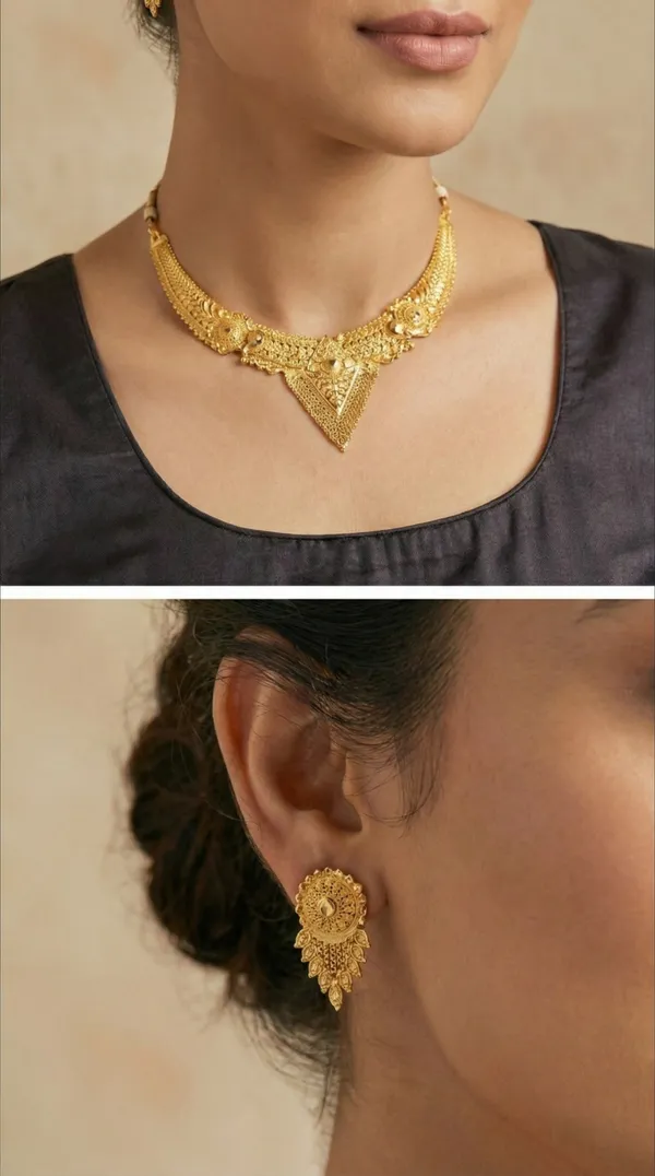 Rose_Gold_Traditional_Gold_Plated_Necklace_Set_With_Earrings_For_Women