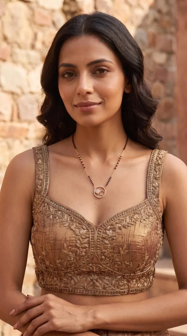 Gold-Tone_Black_Beaded_Double_Circle_Black_Beaded_Mangalsutra