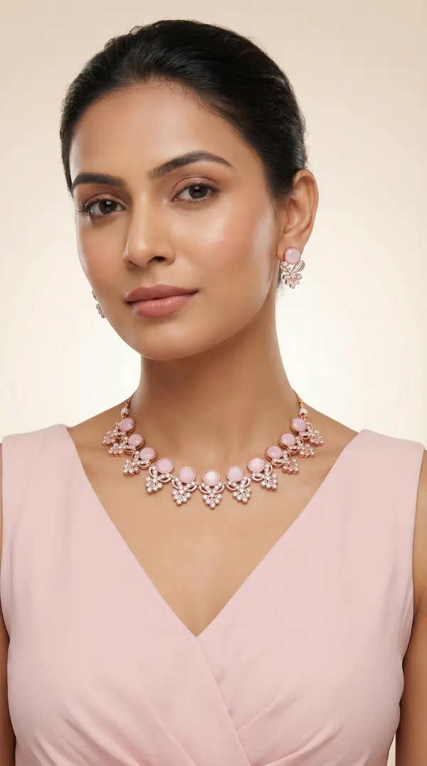 Designer_Pink_Diamond_Look_Choker_Set_with_Matching_Earrings_for_Women