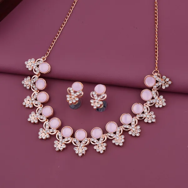 Designer_Pink_Diamond_Look_Choker_Set_with_Matching_Earrings_for_Women