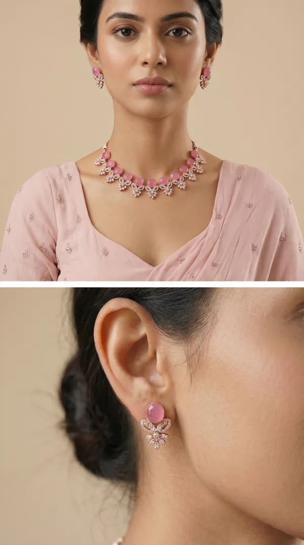 Designer_Pink_Diamond_Look_Choker_Set_with_Matching_Earrings_for_Women